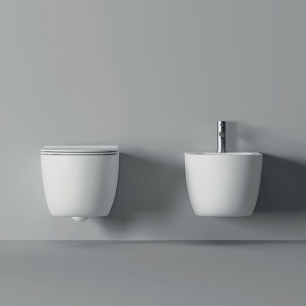 Λεκάνη Κρεμαστή Unica 55 white matt